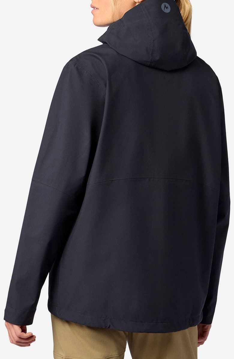 Marmot Waterproof Hooded Jacket, Alternate, color, Black