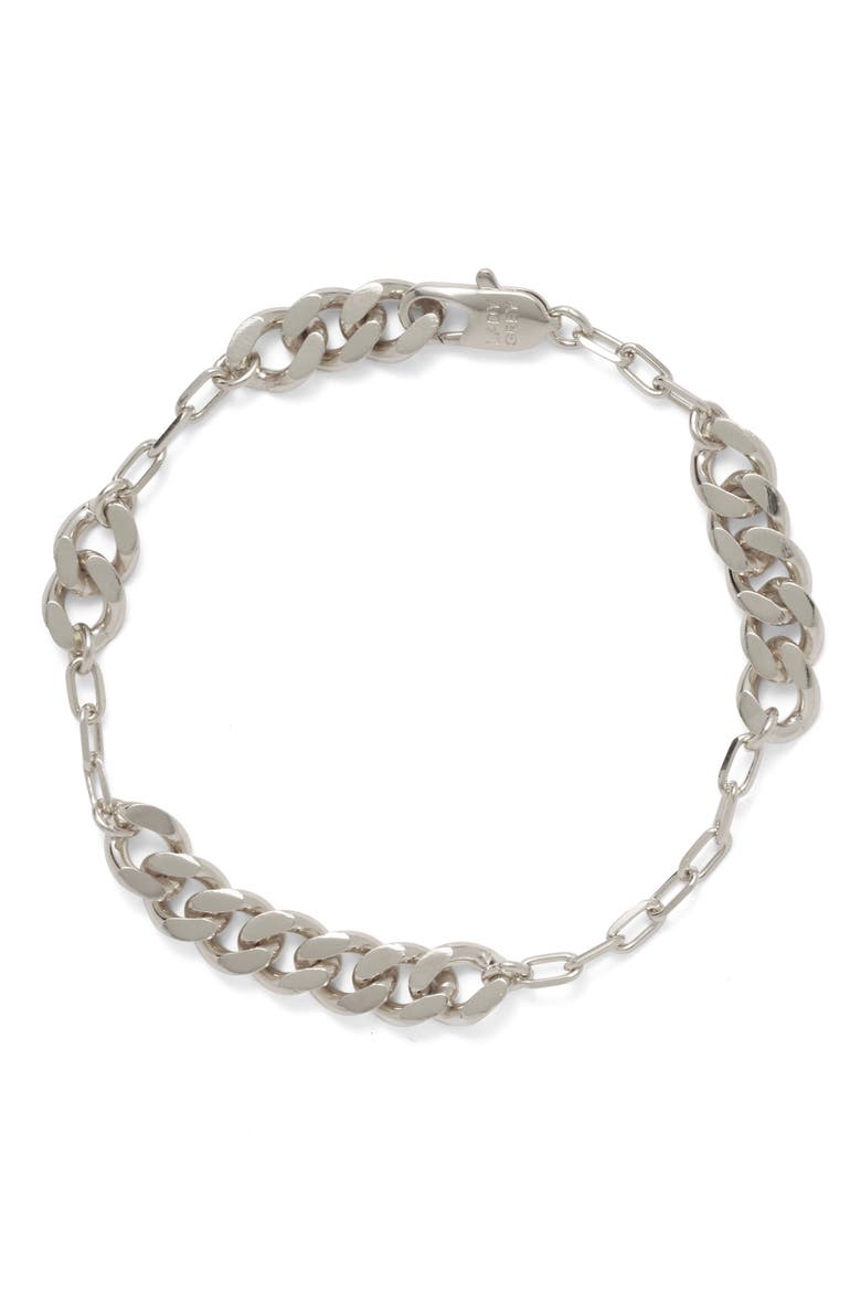 Trace Chain Bracelet, Main, color, SILVER