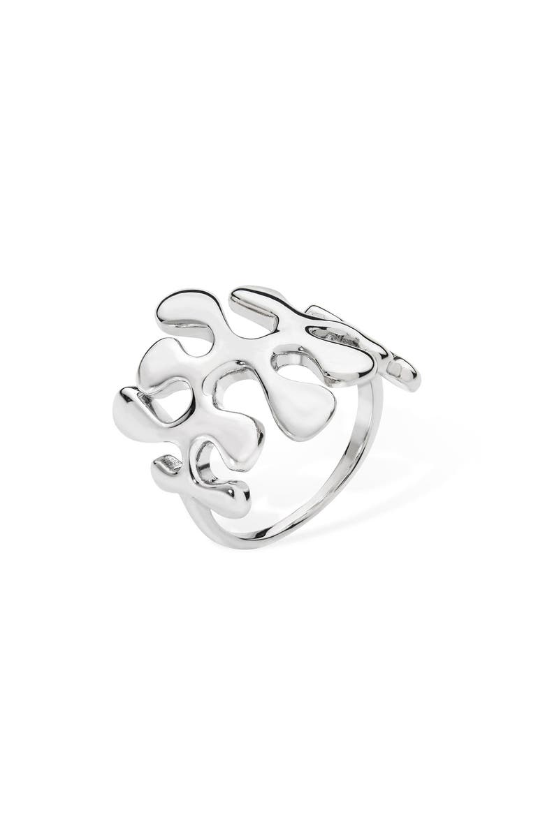 Lucy Quartermaine Large Splash Ring, Main, color, Sterling Silver