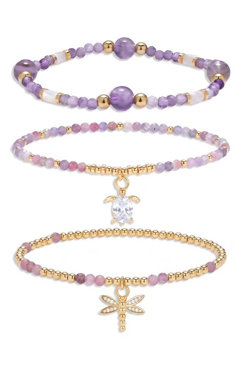 Beatrix Set of 3 Stretch Bracelets