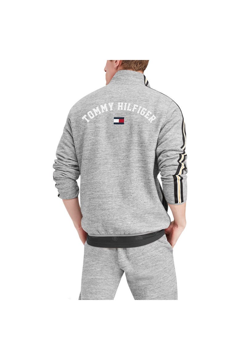 Men's Tommy Hilfiger Heathered Gray New Orleans Saints Mario Quarter-Zip Jacket, Alternate, color, Heather Gray