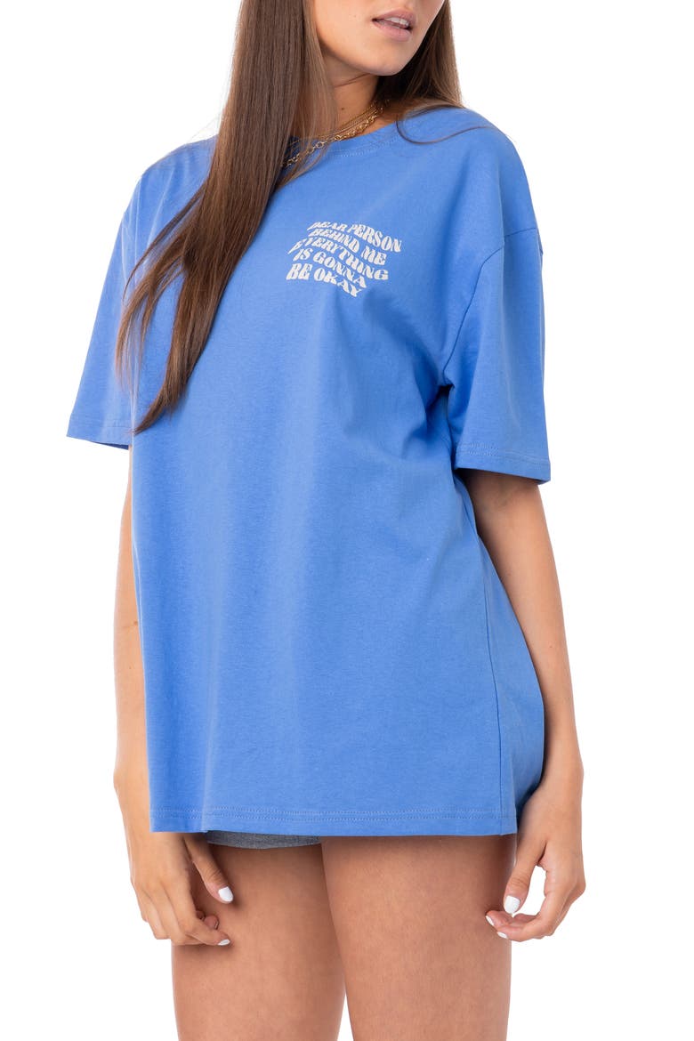 Dear Person Oversize Graphic Tee, Alternate, color, BLUE