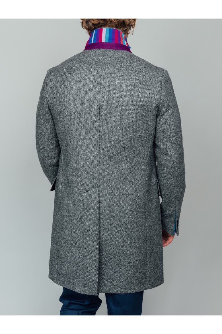 Long Sleeve Wool Collared Coat, Alternate, color, Grey