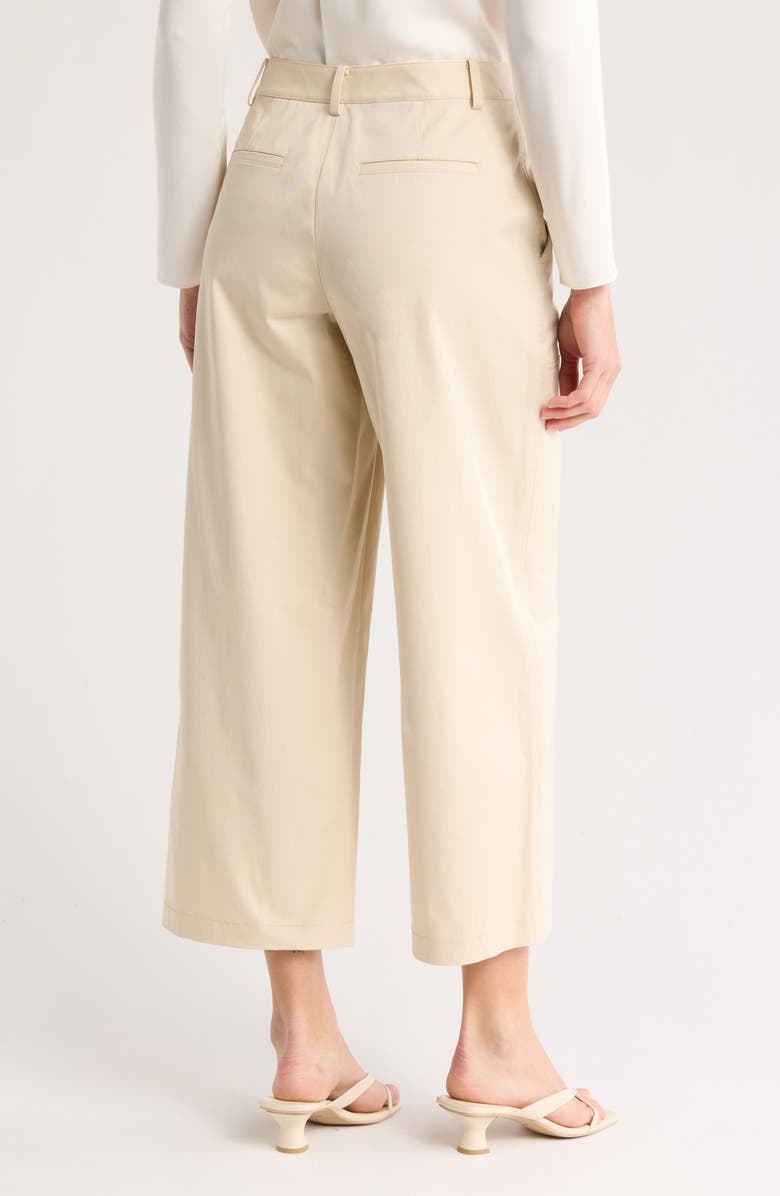 Theory Utility Patch Crop Wide Leg Pants, Alternate, color, Sand