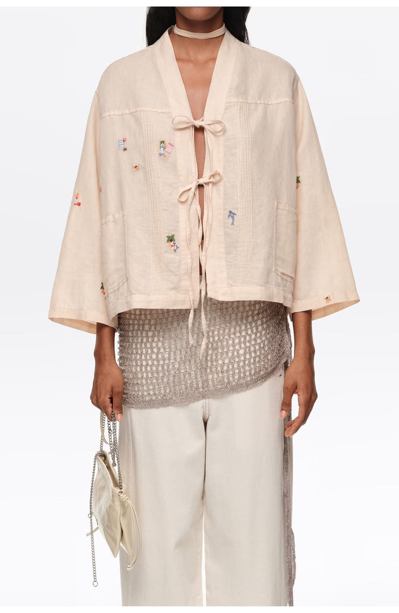 Bimba y Lola Beaded crochet belt, Main, color,