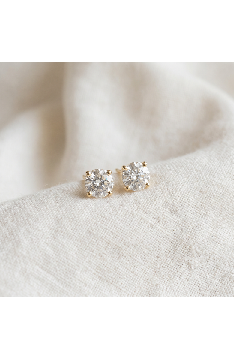 Bliss Diamond 1Ct TW Diamond Screw Back Studs in 14k or Gold Lab Grown, Alternate, color, 14K White Gold
