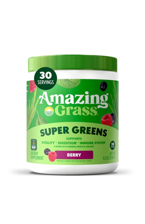 Green Superfood Powder Berry Nutritious Supplement
