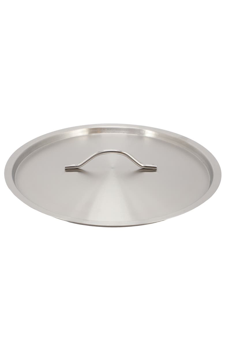 Professional Kitchen 38.5 Quart Round Stainless Steel Stock Pot with Lid, Alternate, color, Silver