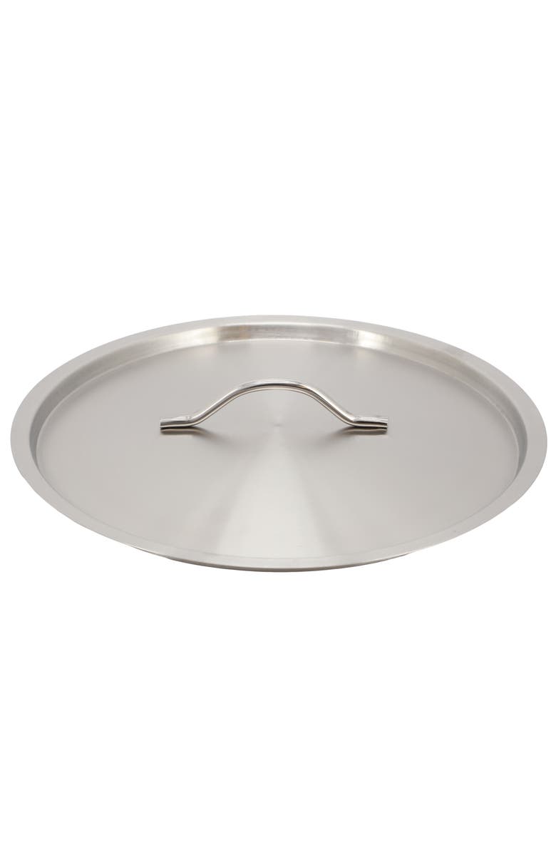 Megachef Professional Kitchen 38.5 Quart Round Stainless Steel Stock Pot with Lid, Alternate, color, Silver