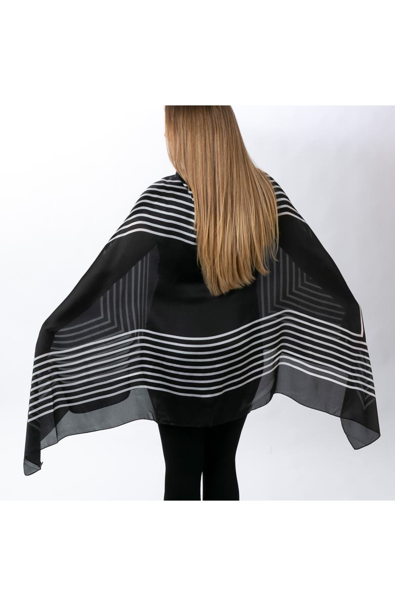 Youzey The Mia Scarf, Alternate, color, Black/White