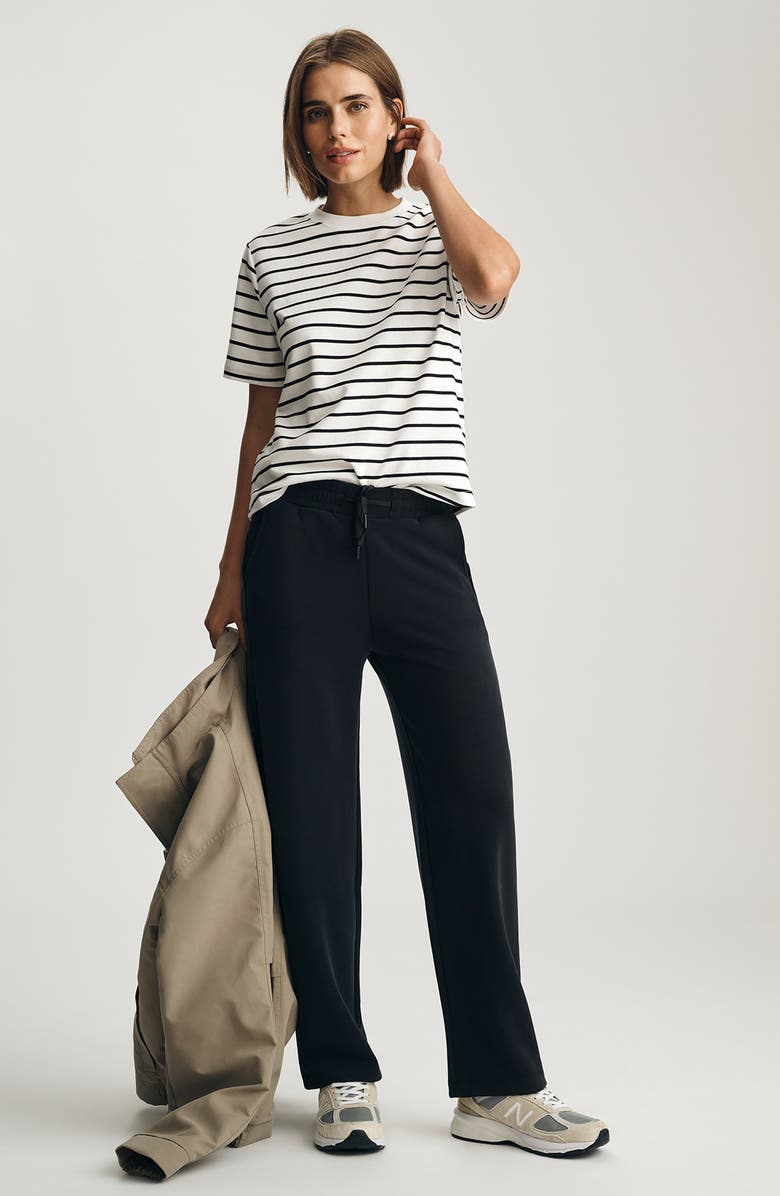 Mavi Jeans Sporty Luxe Drawstring Sweatpants, Alternate, color, Black