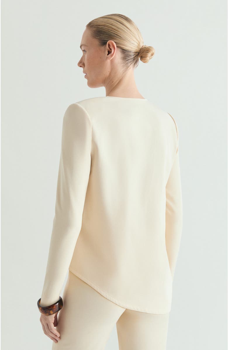 Scalpers Asymmetrical Fluid Top, Alternate, color, Lightyellow