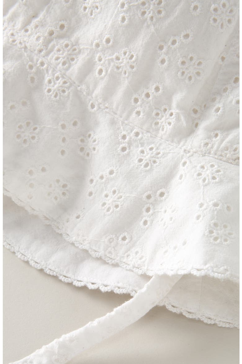 Baby Eyelet Sun Hat, Alternate, color, WHITE