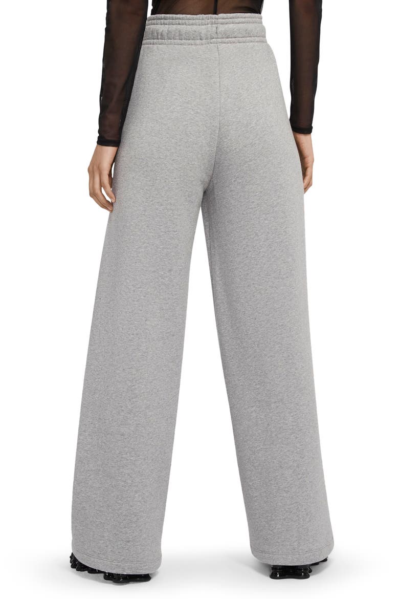 Sportswear Knit Palazzo Pants, Alternate, color, DARK GREY HEATHER/ WHITE