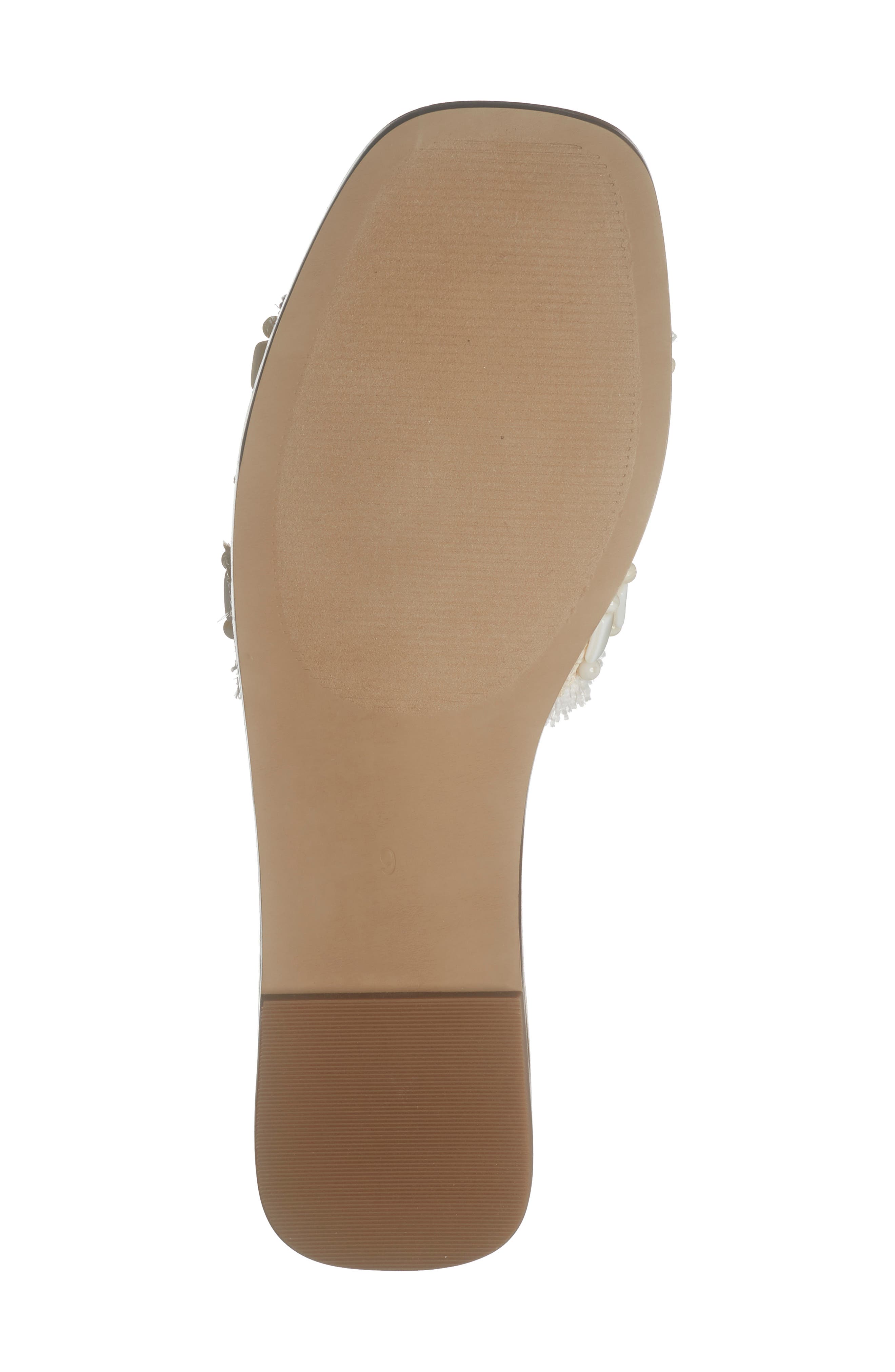 Steve Madden Hadyn Slide Sandal, Alternate, color, Bone Raffia