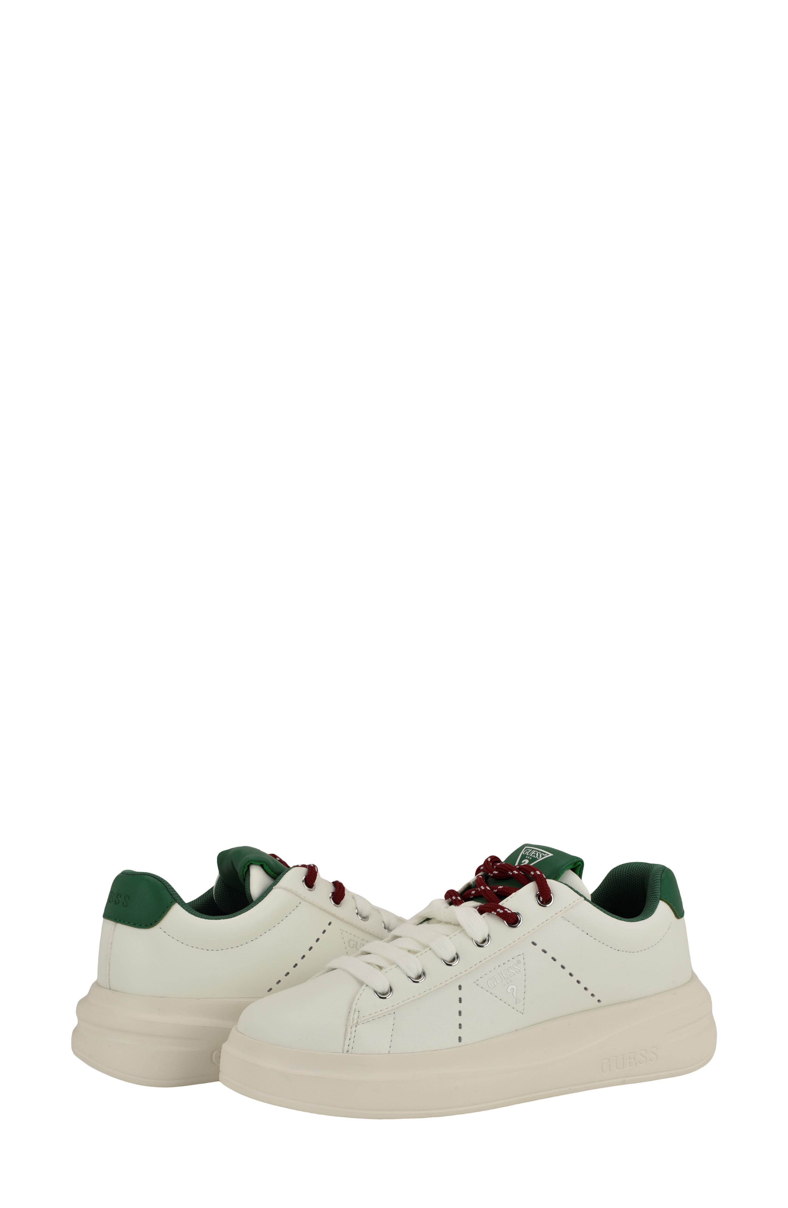 GUESS Eliva Platform Sneaker, Alternate, color, White