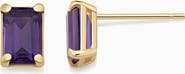 Oradina 14K Gold Date Me Birthstone Stud Earrings