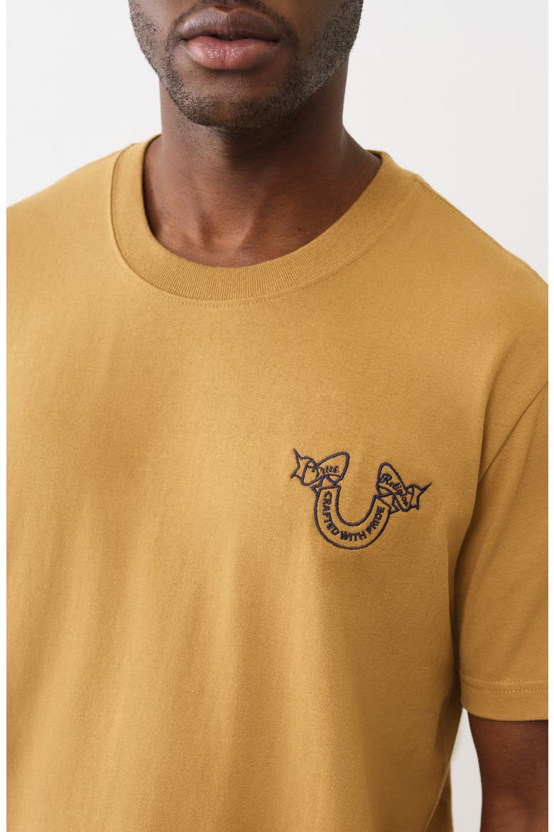 Heavy Ribbon Cotton T-Shirt, Alternate, color, JAVA
