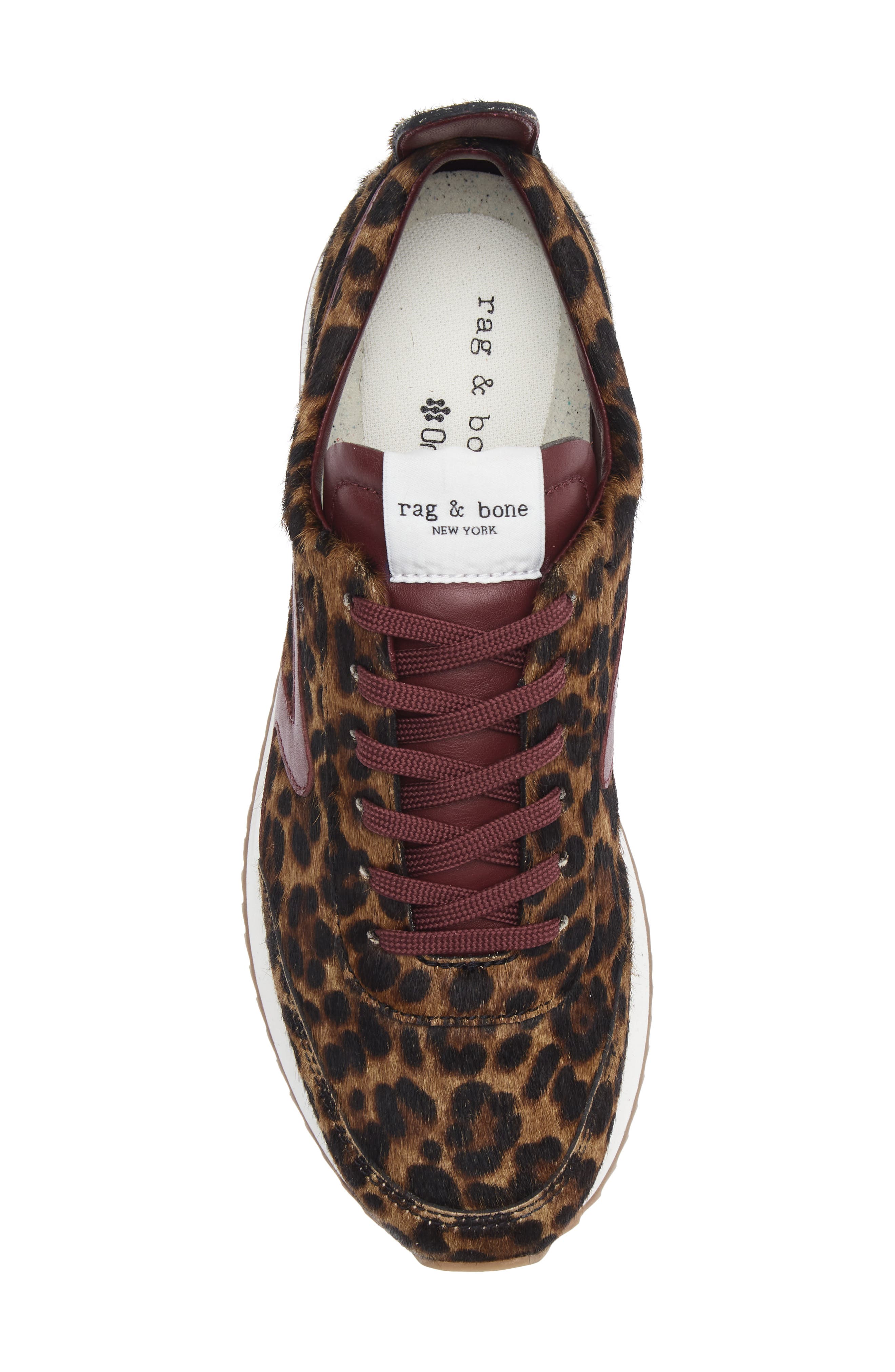Retro Runner Sneaker, Alternate, color, LEOPARD HAIR CALF