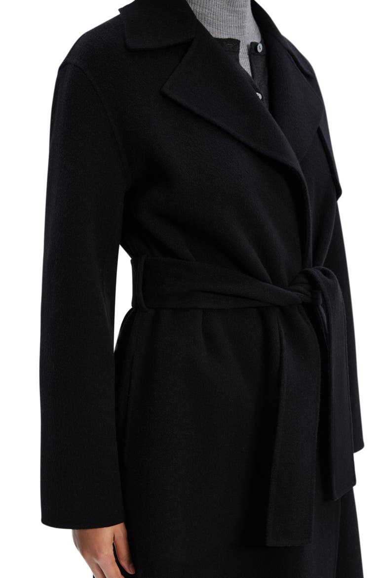 Wool Blend Trench Coat, Alternate, color, BLACK