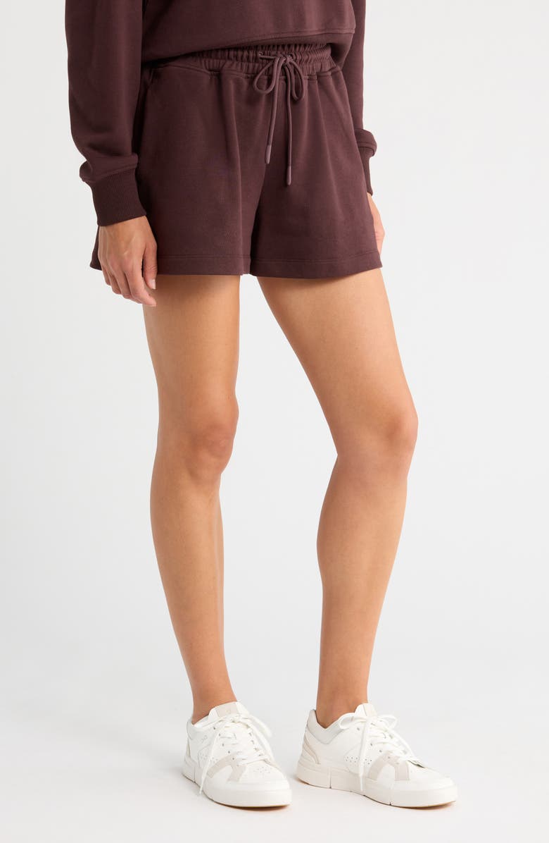 Sweaty Betty Revive Boxy Shorts Joggers, Alternate, color, Sable Brown