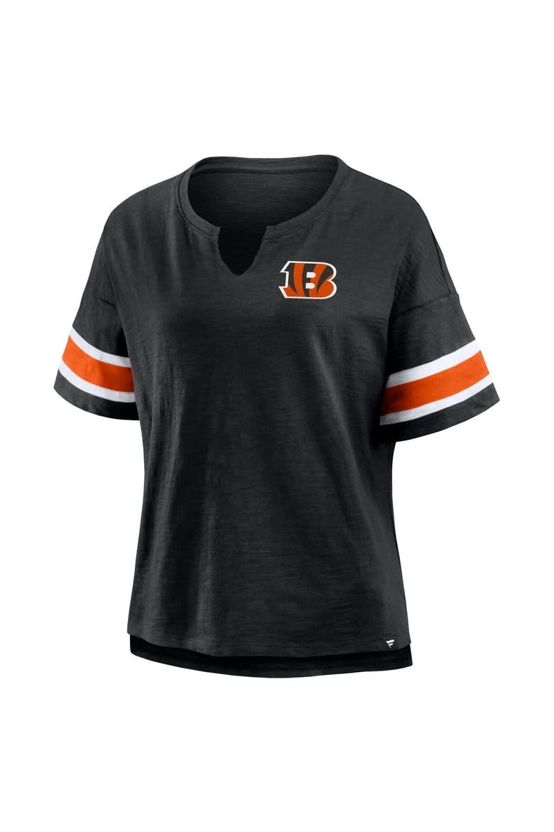 Women's Fanatics Black Cincinnati Bengals Redzone Curl Route T-Shirt, Alternate, color, Black