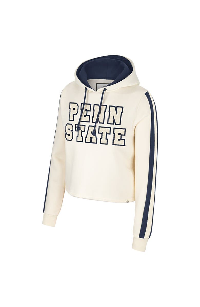 COLOSSEUM Women's Colosseum Cream Penn State Nittany Lions Perfect Date Cropped Pullover Hoodie, Alternate, color, Cream