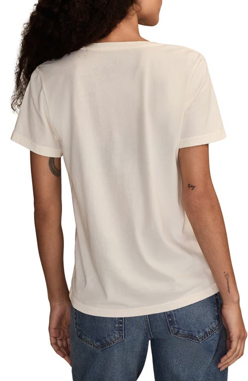 Lucky Brand Women's Embellished Butterfly Classic Crew Neck T-shirt In White