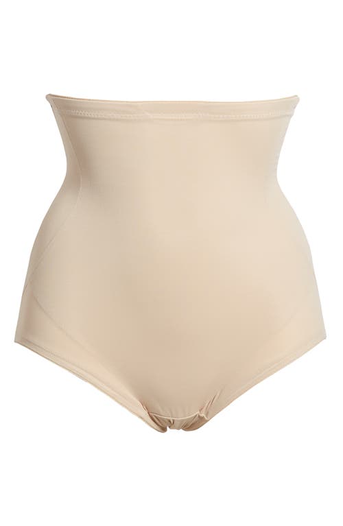 Tc Back Magic High Waist Shaping Briefs In Warm Beige