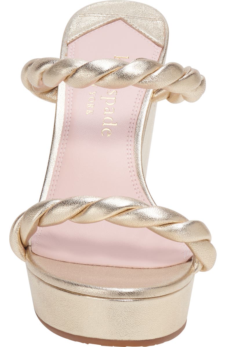 Kate Spade New York nina wedge sandal, Alternate, color, Pale Gold