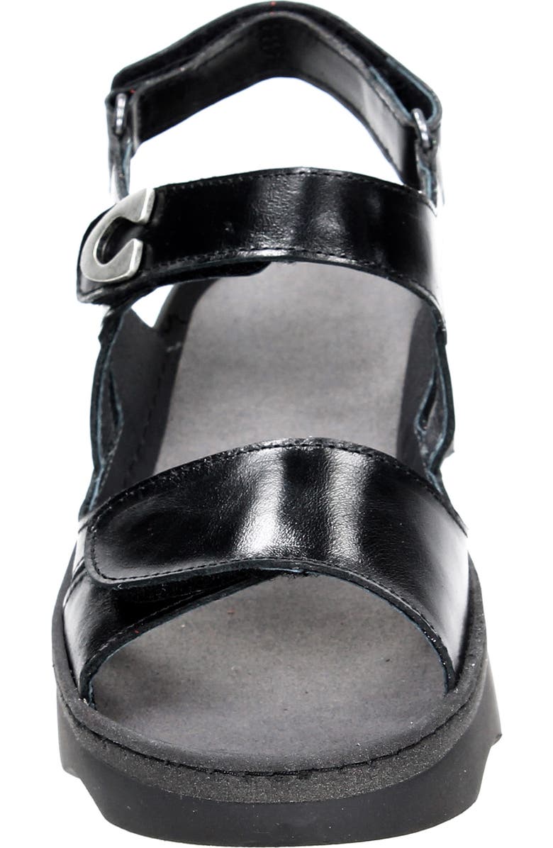Wolky Medusa Sandal, Alternate, color, Black Reflex Leather