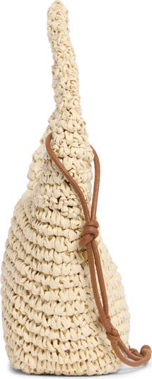 Lesa Woven Raffia Shoulder Bag