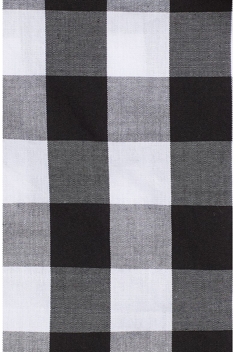 Mixed Check Ruffle Trim Skirt, Alternate, color, BLACK LEXI GINGHAM