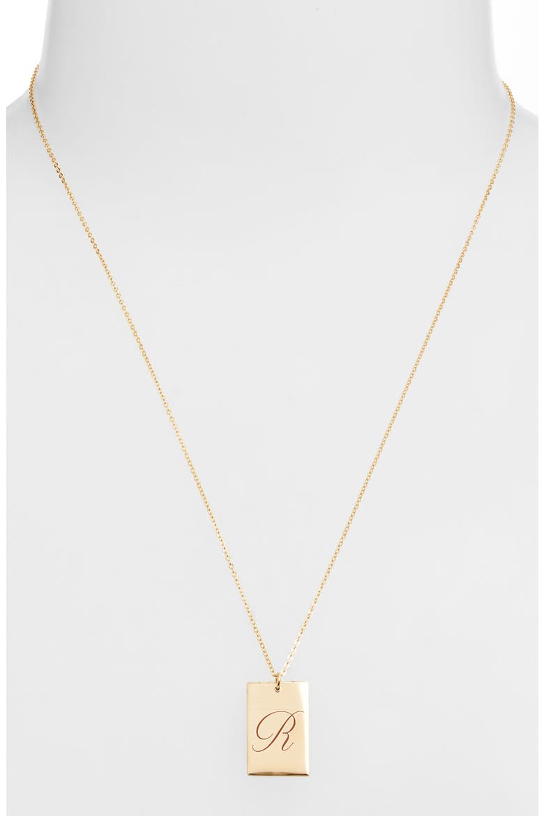 Stella Initial Pendant Necklace, Alternate, color, GOLD / R