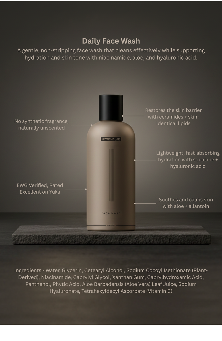 HygieneLab Fragrance-Free Daily Face Wash, Alternate, color, Neutral