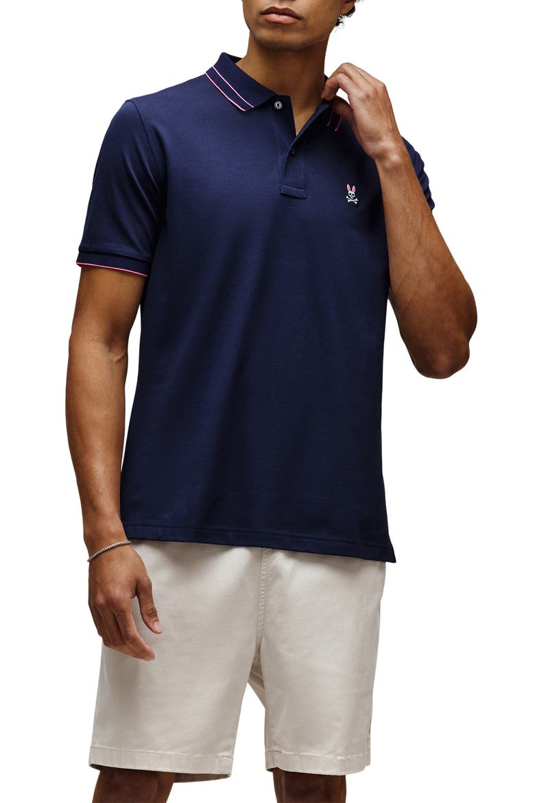 Rex Performance Piqué Polo, Alternate, color, EVENING BLUE
