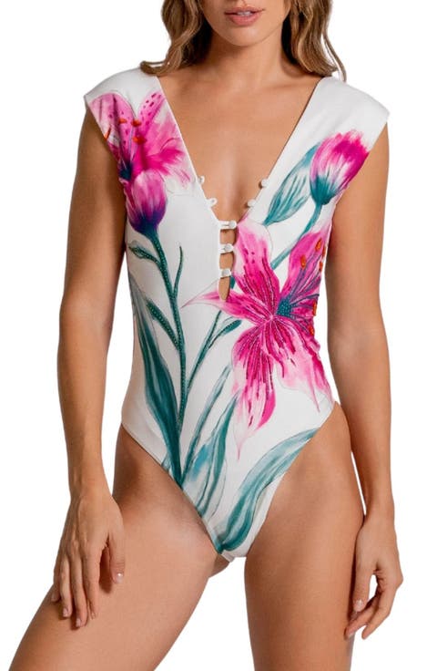 Plunge Latin Fit One-Piece Swimsuit