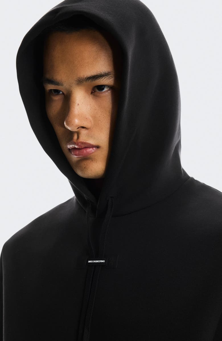 On Focus Tech Hoodie, Alternate, color, Black