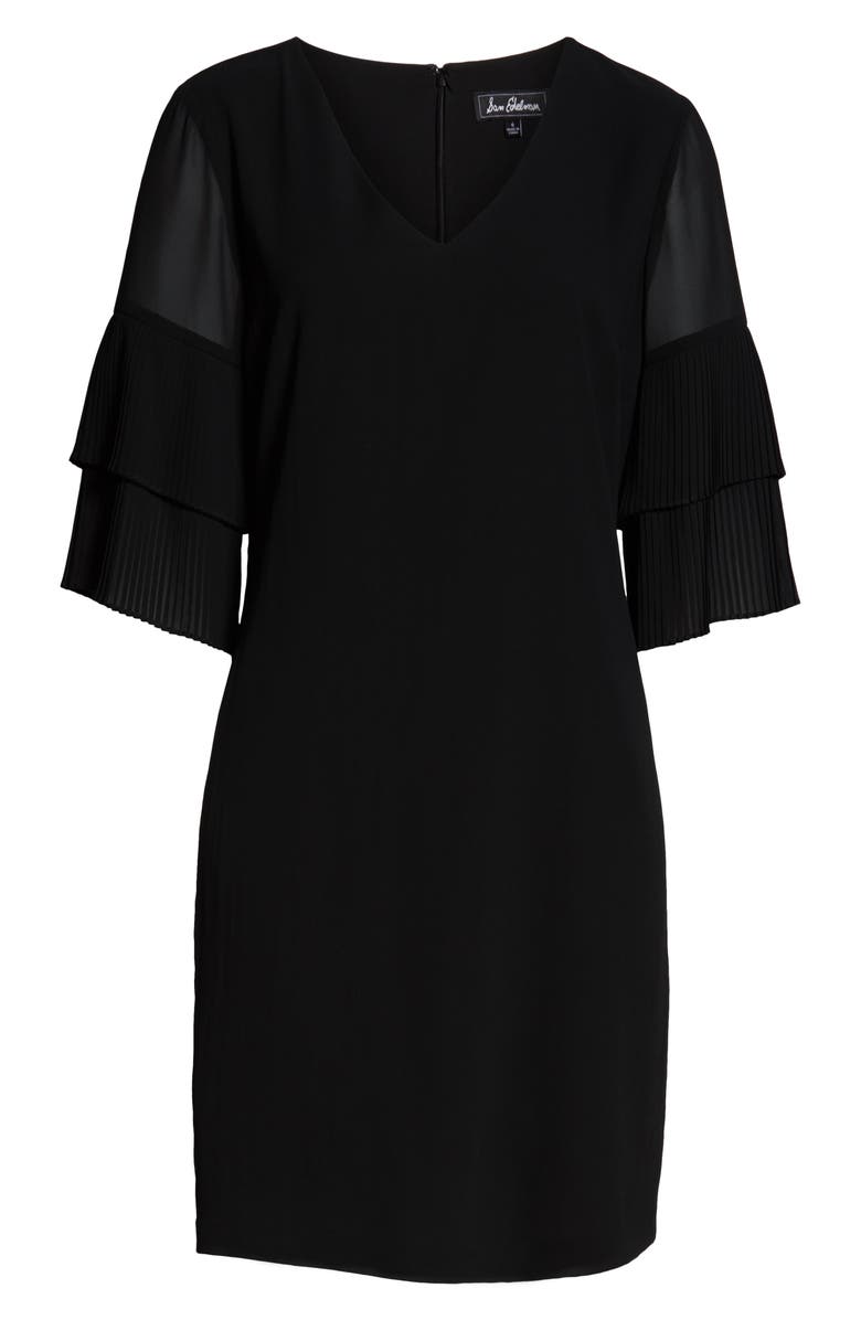 Sam Edelman Pleat Sleeve Shift Dress, Alternate, color, 