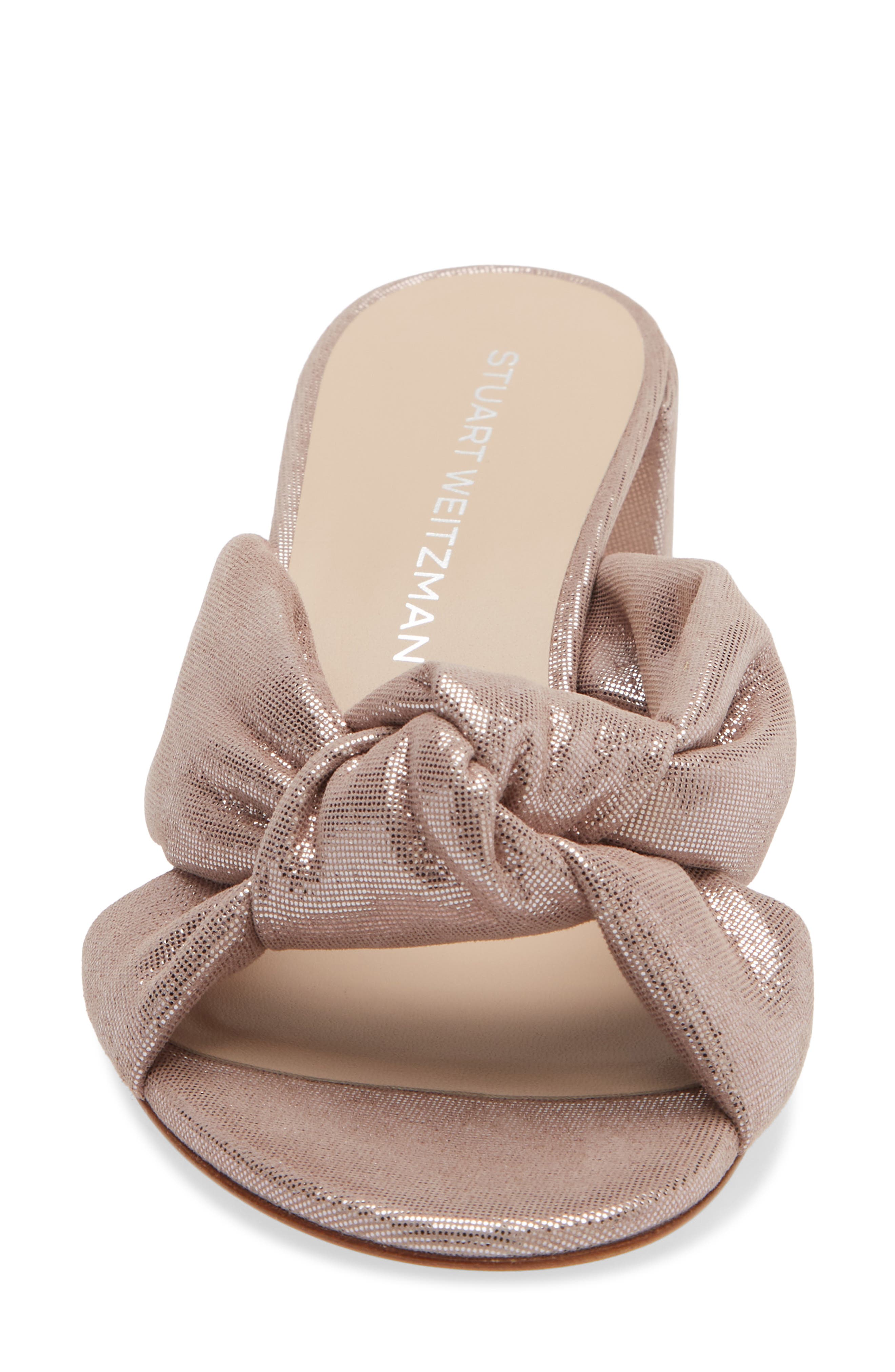 Stuart Weitzman Soplaya Block Slide 50 Sandal, Alternate, color, Blushful Pink