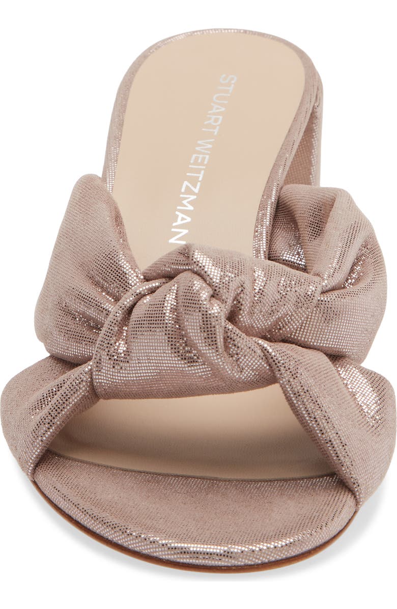 Stuart Weitzman Soplaya Block Slide 50 Sandal, Alternate, color, Blushful Pink