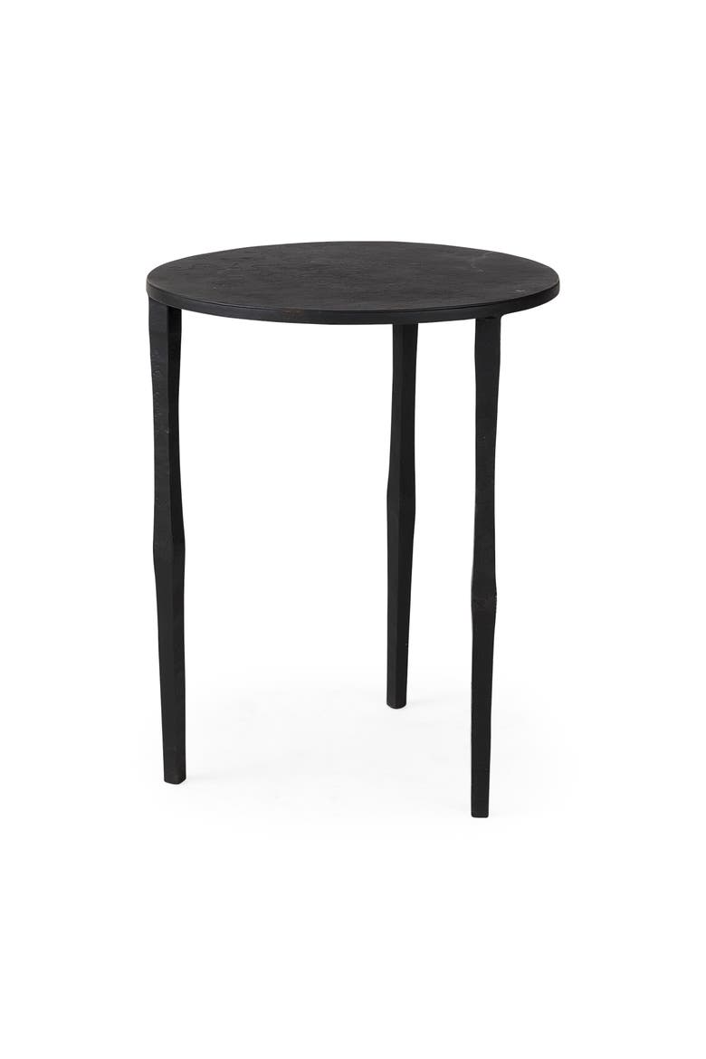 Timothy Iron Side Table, Main, color, Black