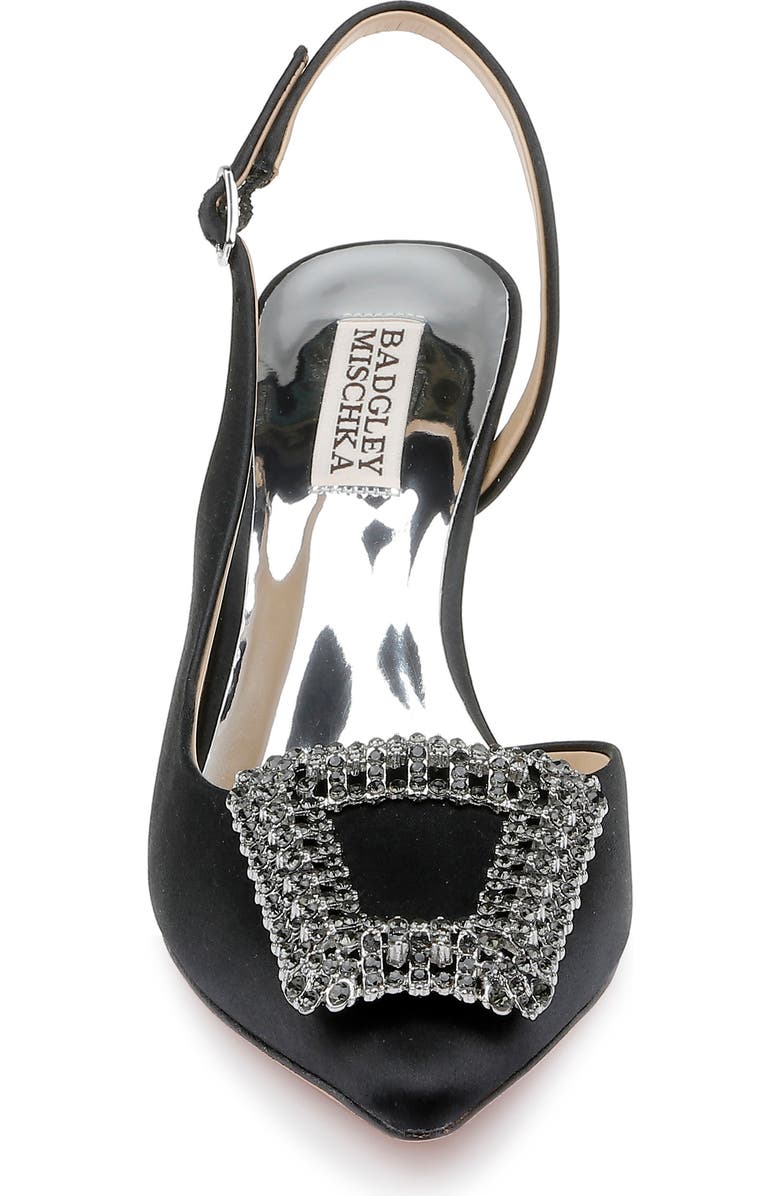 Badgley Mischka Collection Enida Slingback Half d'Orsay Pointed Toe Pump, Alternate, color,