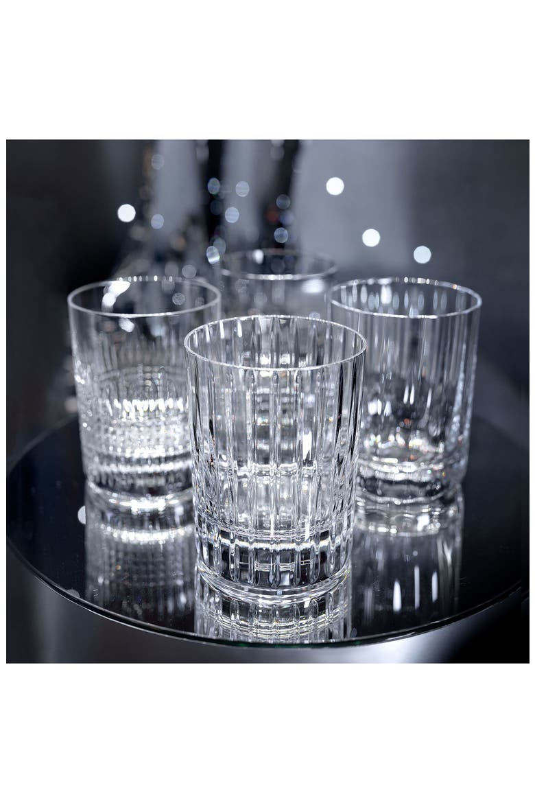 Four Elements Set of 4 Lead Crystal Tumblers, Alternate, color, CLEAR