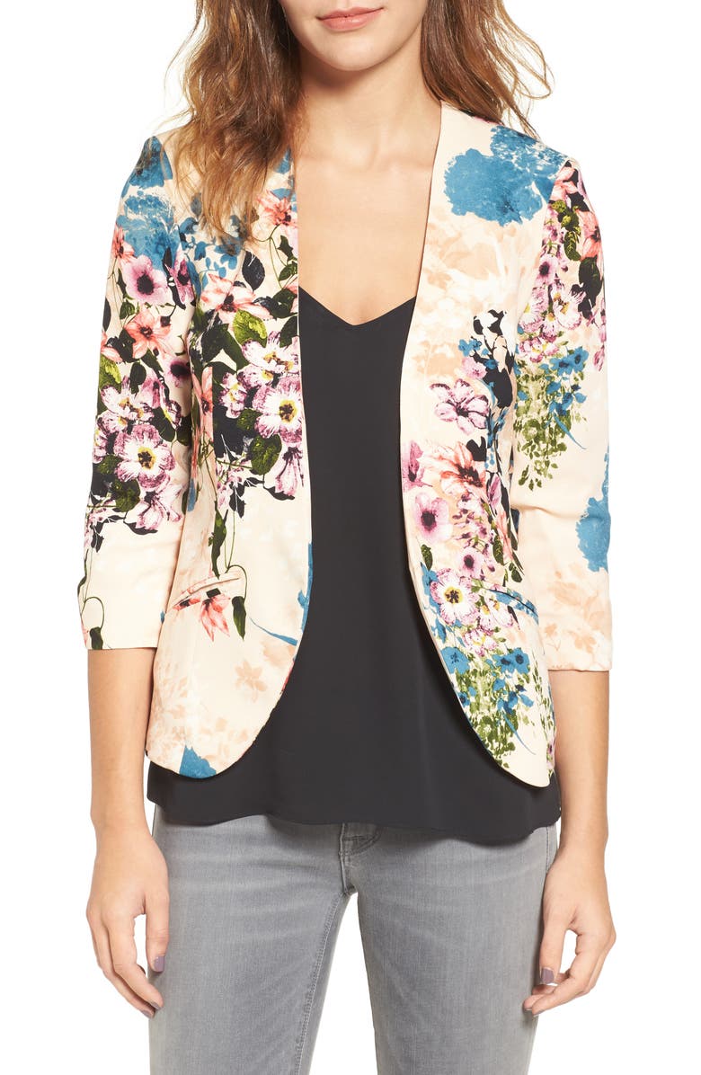 Chelsea28 Printed Blazer, Main, color, 