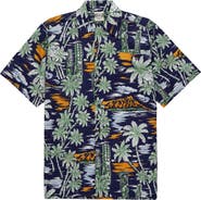 Fortela Tikisunset Vintage Camp Collar Shirt