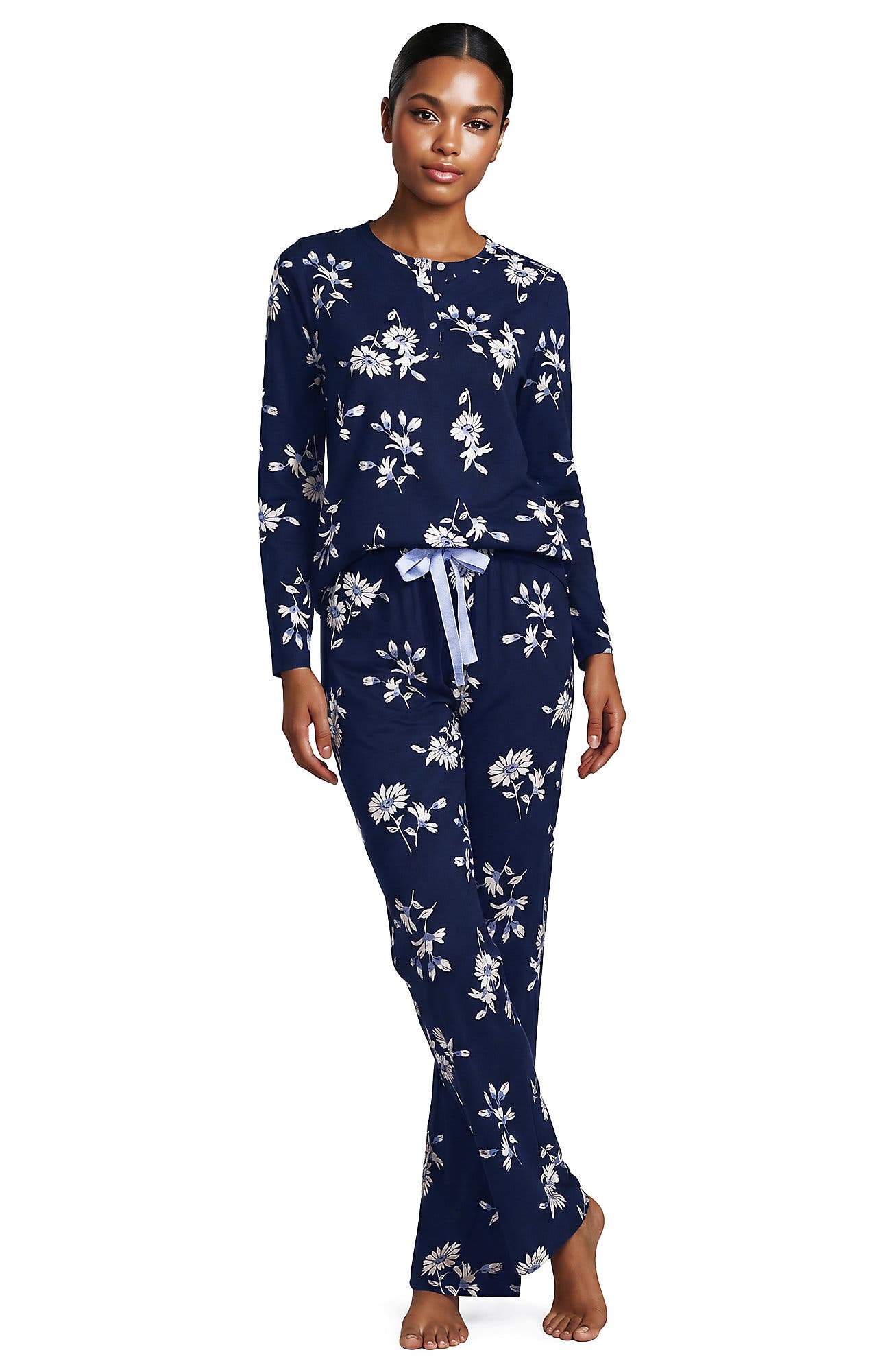 Deep Sea/Ivory Floral
