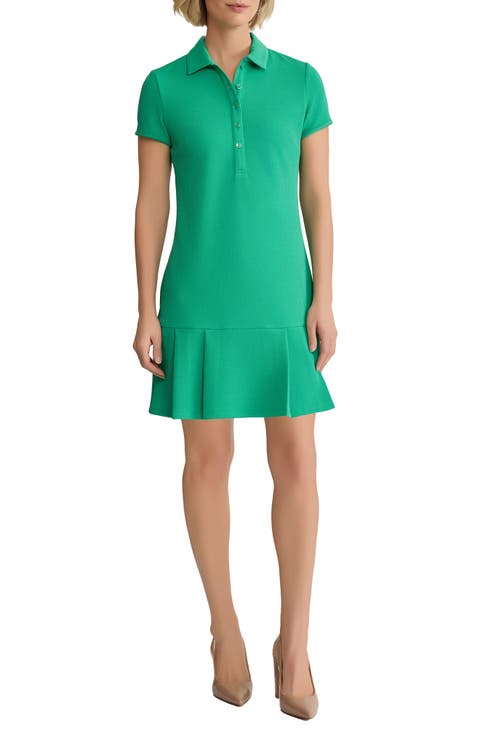 Karolina Pleated Polo Dress