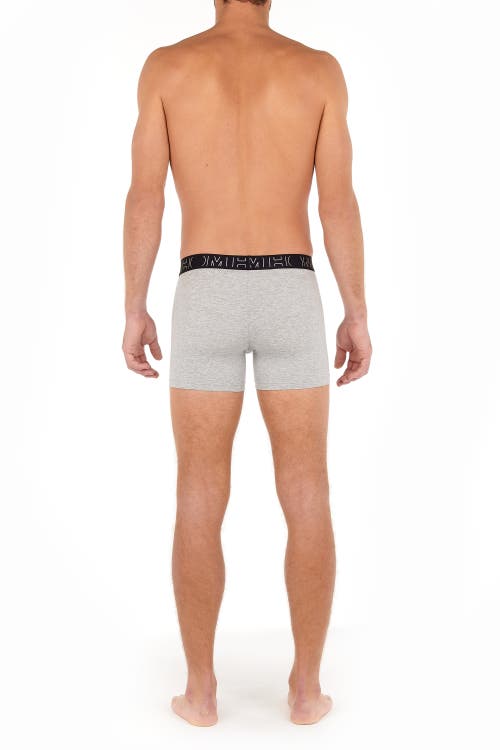 Hom Usa Patrick #2 Long Boxer Briefs 3-pack In Gray