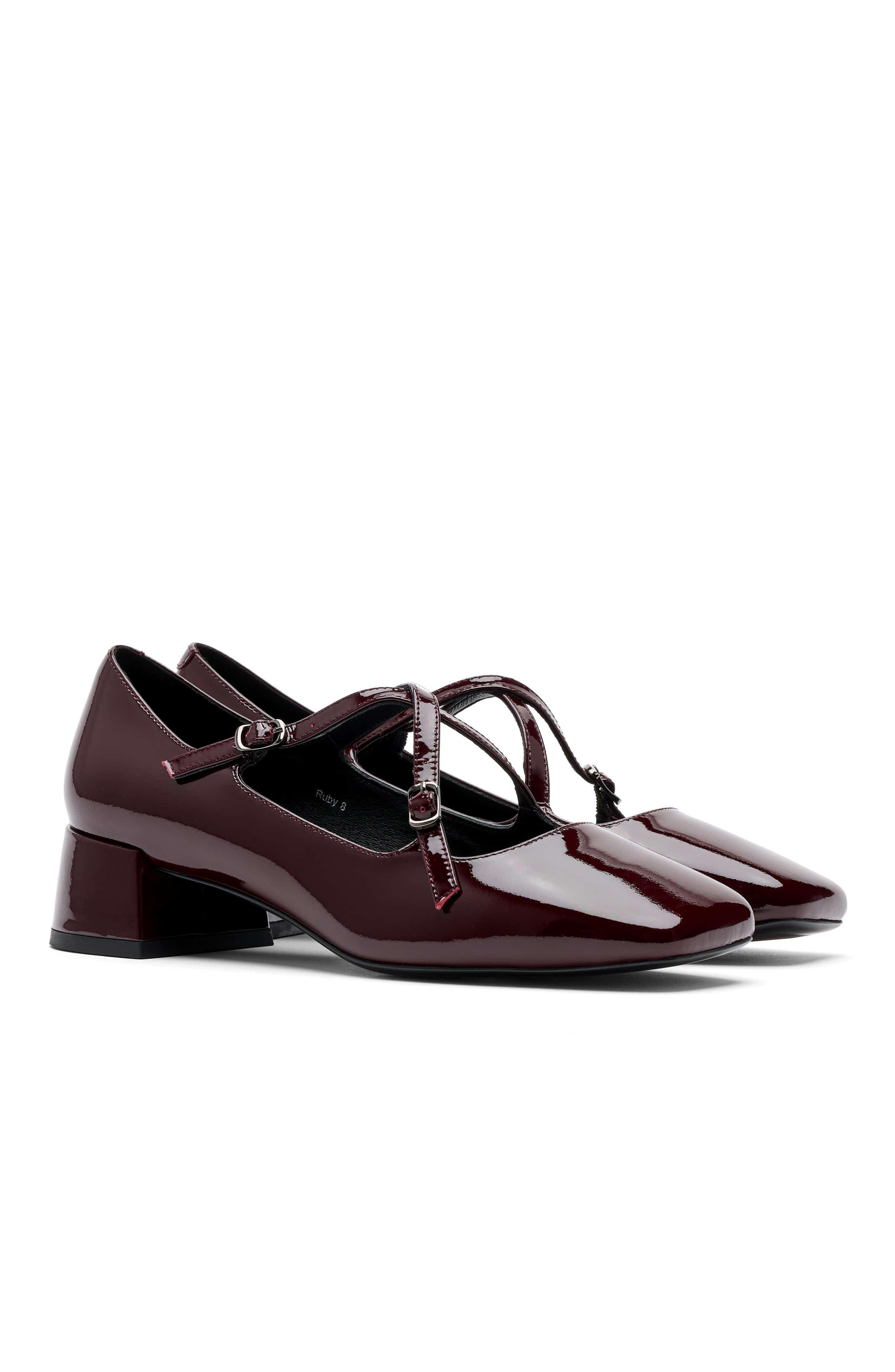 Ruby Patent Leather Mary Jane Block Heels - image 4